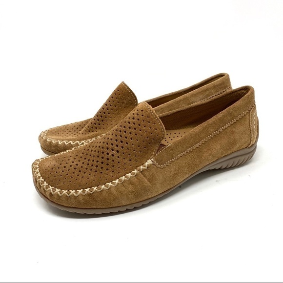 Gabor 66.094.45 suede perforated loafer moccasins - Picture 2 of 10